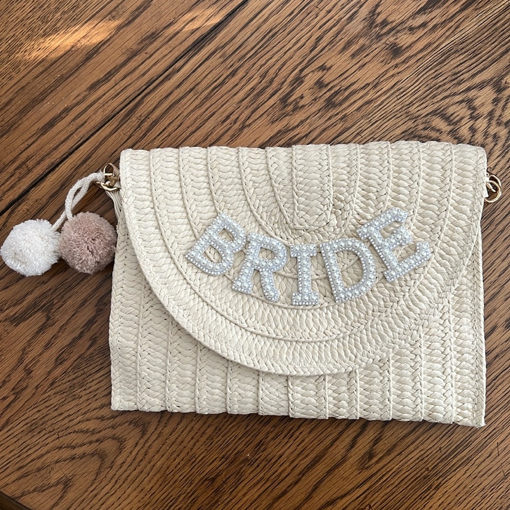 NWOT Bride Rattan Clutch/Crossbody